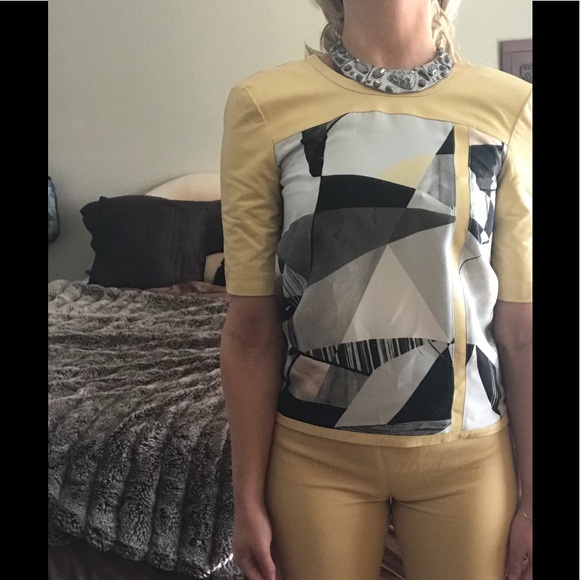 Louis Vuitton Genuine Leather Yellow Leggings - Picture 6 of 8